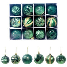 12 stuks luxe, onbreekbare kerstballen, kerstversiering, hangende decoratie voor de kerstboom