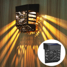 Lámpara LED para valla de jardín YiFudd, lámpara hueca para valla de jardín, lámpara decorativa de ambiente, lámpara de pared
