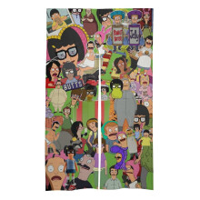 Bob Burgers ajtófüggöny, 34x57 hüvelykes sötétítő ajtófüggöny kárpit, adatvédelmi szobaelválasztó függöny otthoni hálószobába,