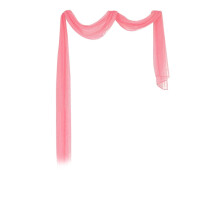 Tummanpinkki, 300 x 90 cm, voile-verhokoriste, 1 kpl verkkokoristeinen helmaverho, yhteensopiva verhotangon kanssa