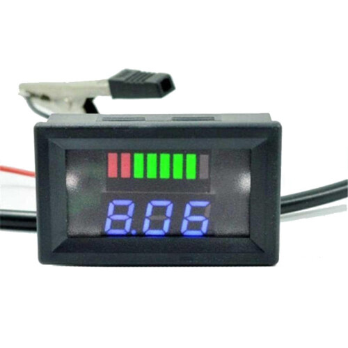 12V-72V Αυτοκίνητο, Θαλάσσια Μοτοσικλέτα, Ψηφιακό Βολτόμετρο LED, Μετρητής Τάσης, 2