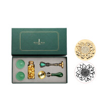 Uclet Office&Craft&Stationery Kit de cire à cacheter en laque réfractaire, kit de cire à cacheter en grains, sceau en laque réfractaire