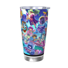 Brawl Stars 20oz Tumbler, Edelstahl-Vakuumisolierter Reisebecher, Thermobecher mit Deckel für unterwegs