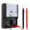Multimeter, AC/DC Volt 1000V Voltmeter Amp Volt Ohm Spenningstester Meter med testledninger og batteri inkludert 1
