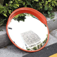 Large 100cm Convex Traffic Mirror with Wide Angle View for Blind Spot Reduction, Shatterproof Lens