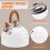 Bouilloire en acier inoxydable 2,5 L avec sifflet, blanche 5