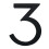 150mm Black Modern House Numbers with Easy Read Font and 3D Floating Effect 1