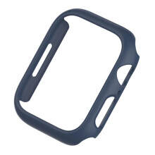 Apple Watch 45mm, 41mm, 44mm, 40mm, 42mm, 38mm kompatibilis tok, 8., 7., SE, 6., 5., 4., 3., 9. sorozathoz, éjkék, PC védőtok