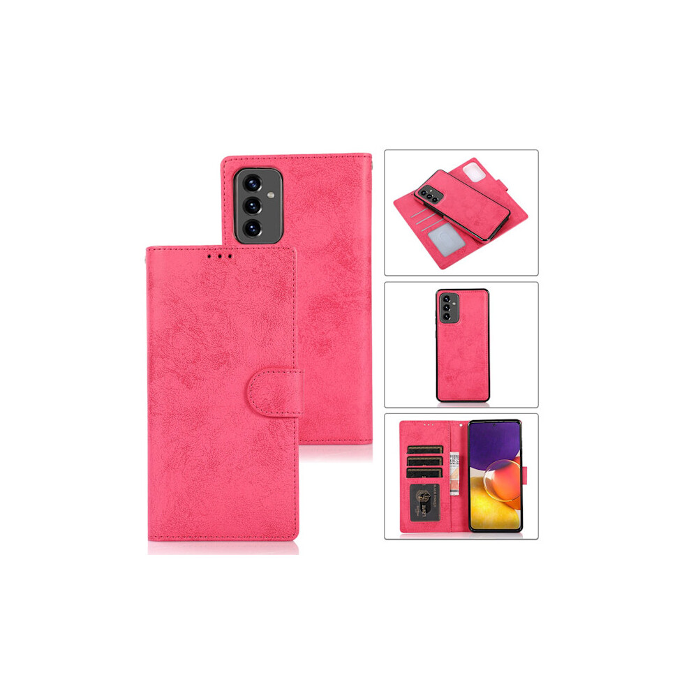 Compatible With Samsung Galaxy A53 5G - Rugged Leman Wallet Case Pink 9395123681597