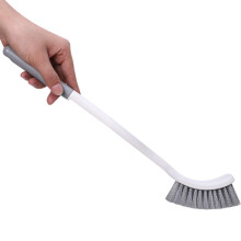 Cepillo para suelos Lmueinov con mango largo, cepillo de limpieza para inodoros con cerdas, diseño moderno y compacto para baño y cocina,
