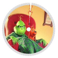 Jupe de sapin de Noël Grin-Ch 76 cm (30 pouces), tapis de sapin pour les fêtes d'hiver, jupe de sapin pour décorations de Noël rustiques