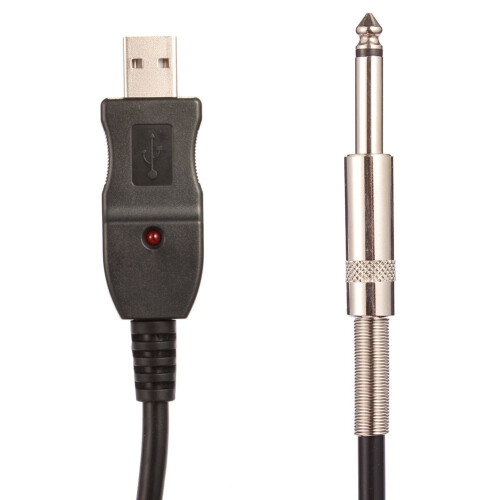 Guitar to PC USB Recording Cable Lead Adaptor Converter Connection Interface 6.5mm 1