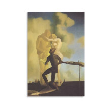 Estampe de Salvador Dali : Méditation sur la harpe, affiche artistique sur toile 61 x 91 cm, décoration murale, cadeau idéal pour la décoration