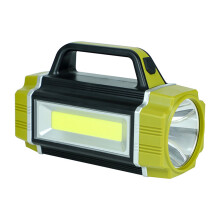 Linterna y foco LED recargable, linterna de camping impermeable con batería externa, multifuncional para senderismo, emergencias y hogar, compatible