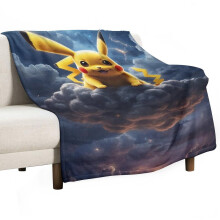 Couverture P-ikachu Queen, cadeau pour filles et garçons, flanelle peluche ultra douce, légère et confortable, décoration pour lit ou canapé,