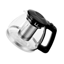 Bouilloire en acier inoxydable de 1 L pour plaques de cuisson, théière sifflante avec poignée et infuseur, compatible avec les sachets de thé et