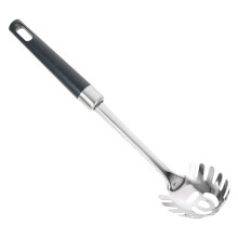 Juego de 2 utensilios de cocina de acero inoxidable con mango ergonómico al vacío para el hogar - Servidor de pasta