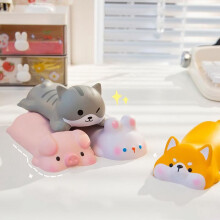 Alfombrilla de ratón ergonómica Kawaii con reposamuñecas (4 unidades) para oficina y juegos - Soporte para brazos de espuma viscoelástica de