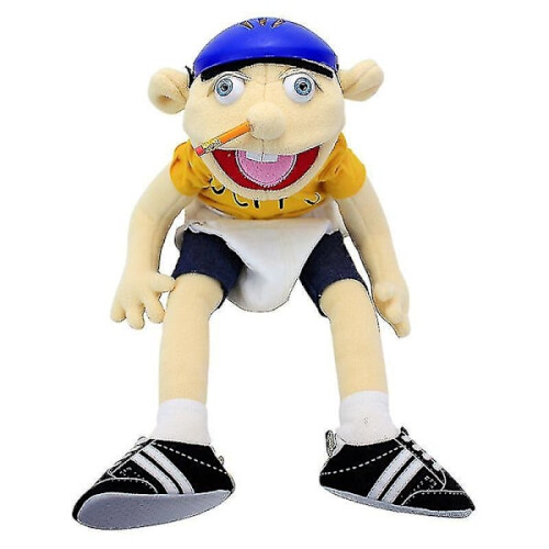 Μεγάλα παιχνίδια μαριονέτας Jeffy Boy 60cm για παιδιά με μαλακή κούκλα talk show, 2