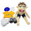 Μεγάλα παιχνίδια μαριονέτας Jeffy Boy 60cm για παιδιά με μαλακή κούκλα talk show, 2