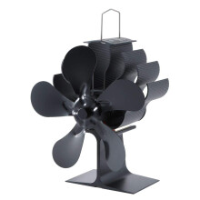 Thermoelectric Wood Stove Fan 5 Blade Heat Powered Ultra Quiet 180210CFM Energy Saving