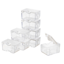 Recipiente mici transparente pentru depozitarea mărgelelor Elizabeth Ward, 2,7 x 5 x 3,1 cm