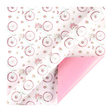 Darčekový baliaci papier Huarll s roztomilou kreslenou potlačou, ružový farebný baliaci papier, sviatočný baliaci papier pre dievčatá,