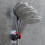 Handheld Shower Head Holder Metal Wall Mounted Adjustable Bracket No Drill for Bathroom 4
