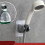 Handheld Shower Head Holder Metal Wall Mounted Adjustable Bracket No Drill for Bathroom 3