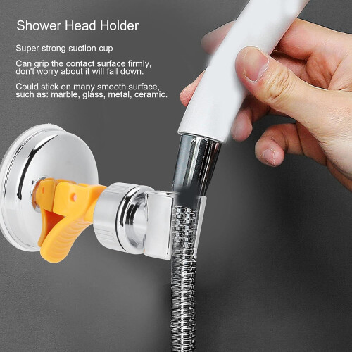 Adjustable Suction Cup Shower Head Holder with Strong Grip and No Drill Installation 2