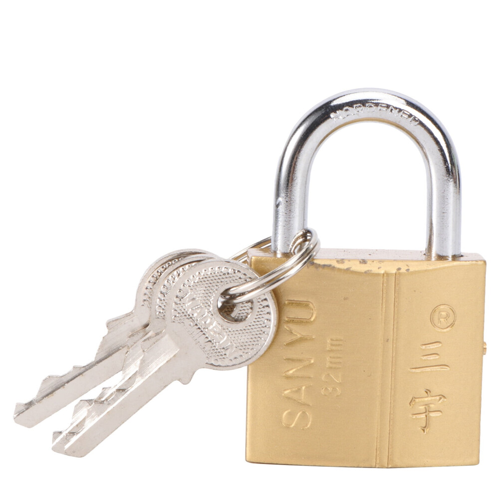 Iron Core Keyed Padlock, Thicken Reinforced, Waterproof & Antirust, Compatible With Outdoor, Warehouse, Drawer, Door, Security Lock 9071309626391