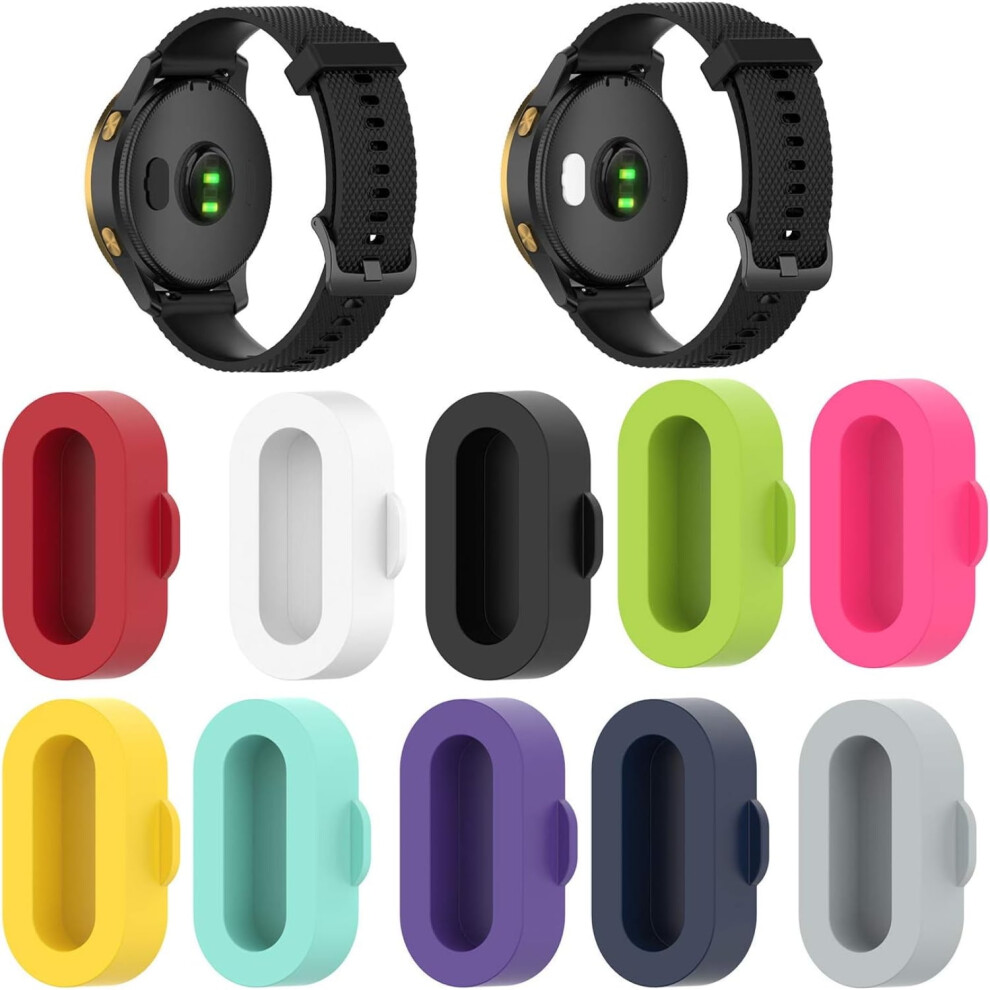 Colorful 10-Pack Dustproof Plug Kit Compatible With Forerunner 265/265S/965 - Protect Charging Port, Extend Device Lifespan 9071309627435