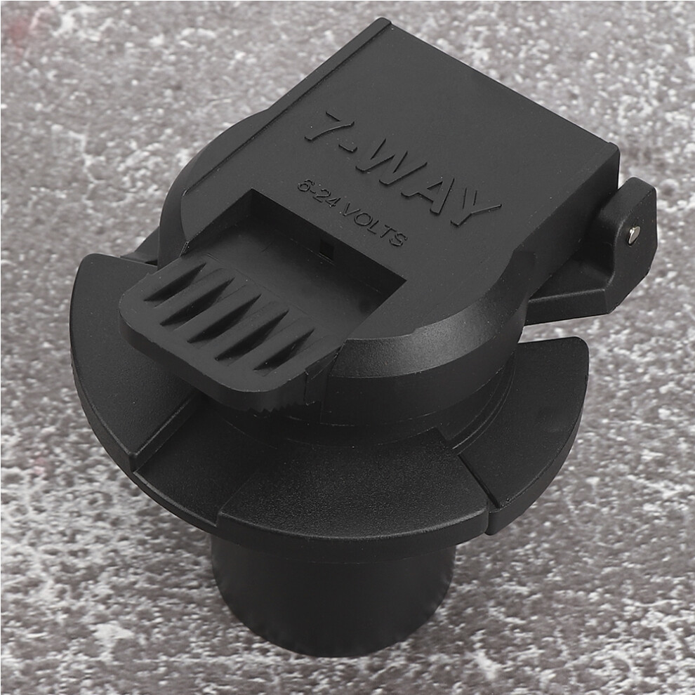 7-Way Rv Blade Power Socket Plug 6-24V For Trailer & Rv Black 4051382643114