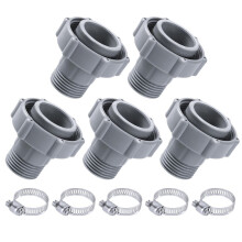 Adaptateur de tuyau de vidange de piscine avec collier de serrage pour Coleman série P6