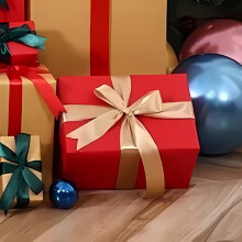 FloHua Kerstdecoraties voor binnen, herfstdecoratie, bronzen lint met wapiti, 2,5 cm * 5 m cadeaulint, geschikt voor kerstboom en cadeaus