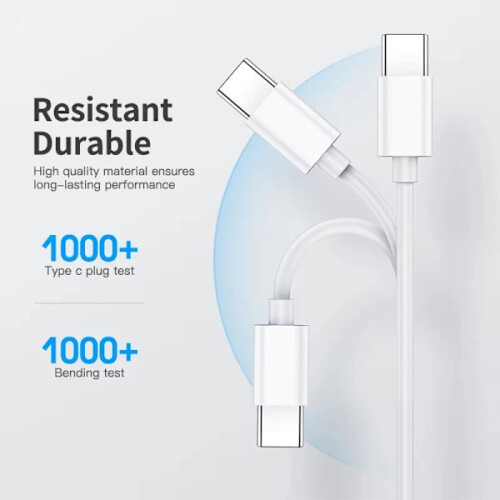 NNBILI3pcs Καλώδιο USB C σε Type C 2m Γρήγορη φόρτιση 100W, συμβατό με Samsung, συμβατό με HUAWEI, 2