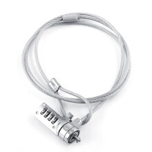 Portátil de Cable de fijación - 4 dígitos Contraseña Combinación Cadena de Bloqueo de Seguridad del Cable for el Ordenador portátil