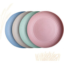 Ensemble d'assiettes plates - 4 mini assiettes Ă dessert et Ă salade (15 cm)