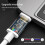 NNBILI3pcs Καλώδιο USB C σε Type C 2m Γρήγορη φόρτιση 100W, συμβατό με Samsung, συμβατό με HUAWEI, 5