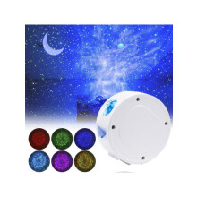 Feiona 13 Colors Ocean Waving Light Stars Sky Projector LED Nebula Cloud Night Light 360 Degree Rotation Night Light Lamp For Children