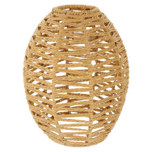 Abat-jour tissé rustique décoratif pour la maison, abat-jour tissé largement utilisé