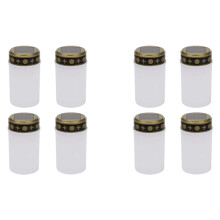 White Grave Candle for Cemetery Grave Solar Lights with Lighting LED Grave Light 8Pcs