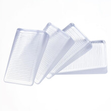 4 PCS Clear Rubber Wobble Wedges Furniture Leveling Shims Stabilizes Wobbly Tables and Chairs