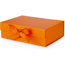 Boîte cadeau avec couvercle pour cadeaux 10,5 x 7,5 x 3,1 pouces avec ruban et fermeture magnétique (1 paquet)