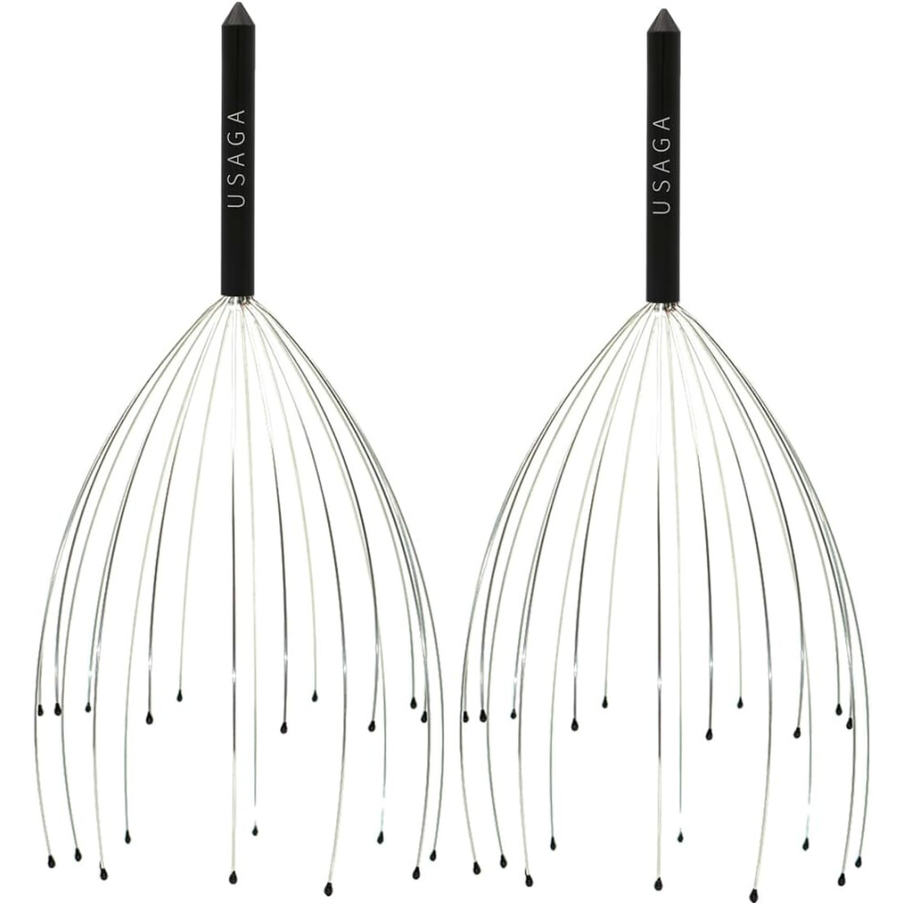 Black Head Massager Scalp Massager 20 Fingers Head Scratcher For Head Body Relaxing ( & )