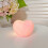 Veilleuse de chevet rose en forme de cœur 1