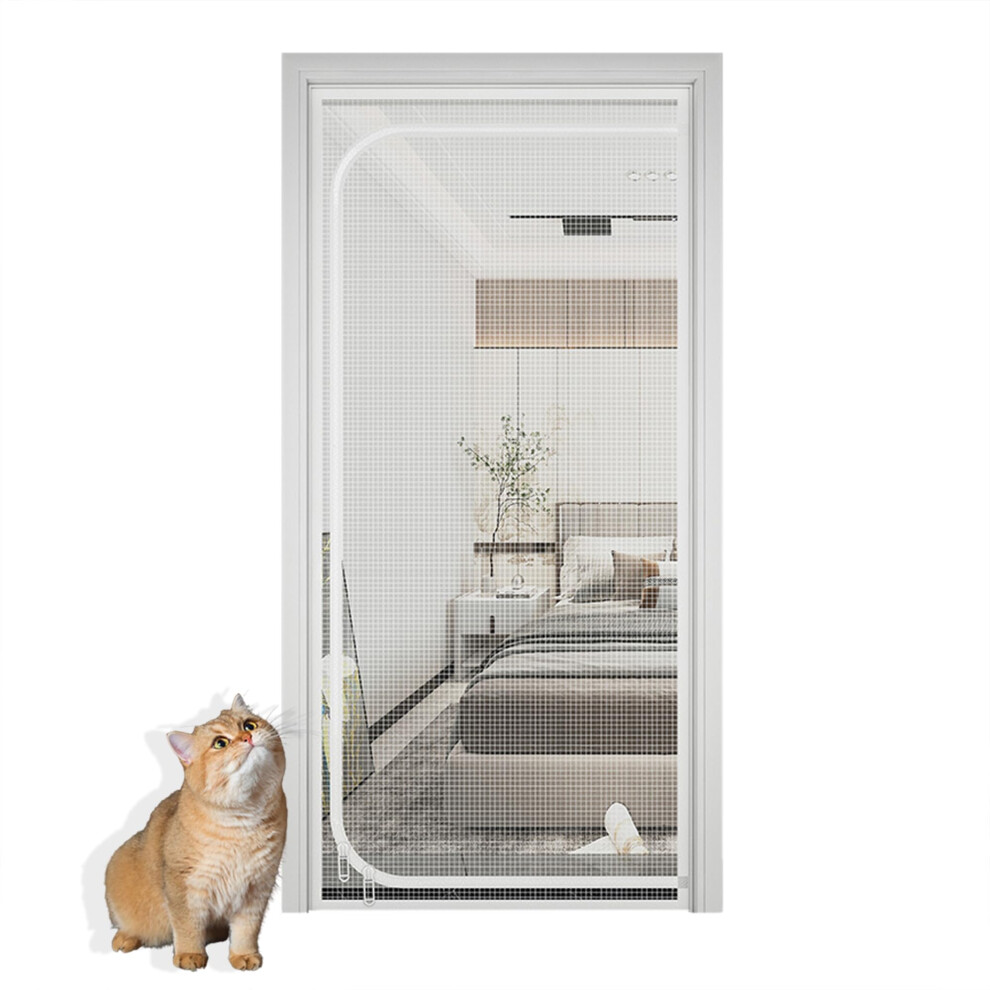 Fly Screen Door With Magnetic Mosquito Net, Custom Size Insect Mesh Curtain For Balcony, 70X200cm 9164114603852