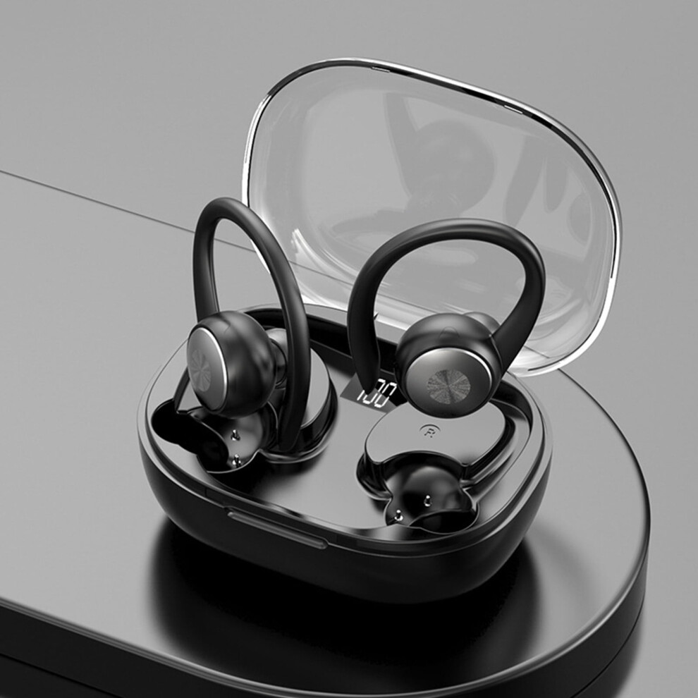 Clearanceï¼Smart Appliances Bluetooth Earphones V5.3 Intelligent Digital Display Sports Ear Hook High Sound Quality Noise Reduction Call 9083649911105