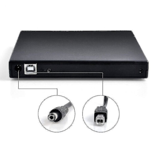 Leitor de CD/DVD externo USB 2.0, preto 1