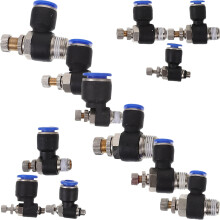 12 pezzi Raccordi connettori rapidi per compressore d'aria Adattatore per tubo flessibile maschio Connettori per riparazione tubo pneumatico